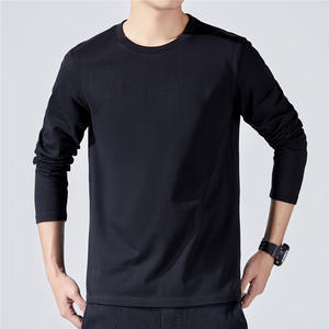 OEM personnalisé à manches courtes T-shirt hommes automne nouvelle tendance mince col rond bas chemise décontracté - Product Image 6
