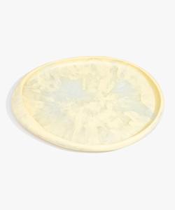 จานเรซิ่นขัดเงาสไตล์ตะวันตก ลายวนสีขาวแบบอินเดีย สำหรับใส่สลัด ผลไม้ ใช้ในงานเลี้ยง คุณภาพสูง ดีไซน์หรูหรา ผลิตจากวัสดุเกรดอาหาร faizacraft - Product Image 1