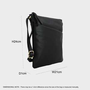 ทำด้วยมือจากหนังแท้ 'Guild' ลายกรวดธรรมชาติกระเป๋าสะพายข้างสไตล์วินเทจผู้จัดจำหน่ายอินเดีย - Product Image 3