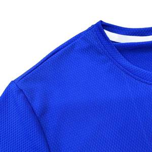 Camisetas de manga corta de verano de corte regular para hombre, ropa de hombre de Color azul, camisetas de talla grande, servicio OEM, algodón, poliéster, cuello redondo - Product Image 3