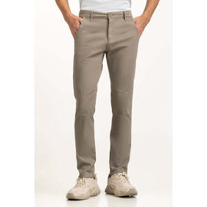 Pantalones Chino Caqui MN-TRC-WS24-022 Transpirables de Corte Recto Casuales Tallas Grandes OEM Pantalones de Chándal Teñidos Lisos de Tela Pesada - Product Image 3