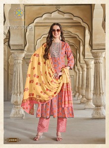 Latest Designer Outfit Kurta Pant & Dupatta Beautiful Design Indian Exporter and Supplier <b>Three</b> Piece Collection Dress - Product Image 6