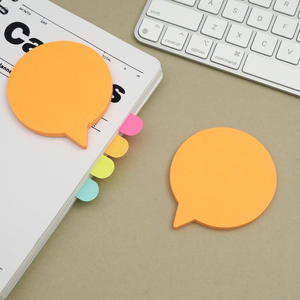 Speech bubble-Fluorescent Orange