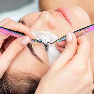 แหนบขนตาสแตนเลสสีโรสโกลด์พร้อมโลโก้ตามสั่งอุปกรณ์ต่อขนตาเครื่องมือรับประกัน2ปี - Product Image 6