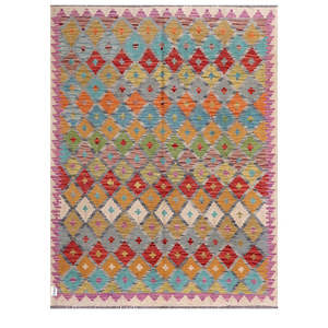 พรมกิลิม ไมมาณา อัฟกานิสถาน ขนาด 194 x 150 ซม. ชุดพรมปูพื้น - Product Image 1