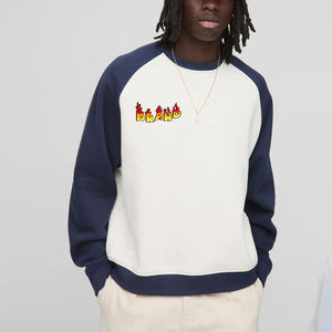 Personnalisé Brodé Surdimensionné Hommes Couleur Bloc Polaire Ras Du Cou Fermeture Éclair Sweat Hip Hop Streetwear Casual Wear 100% Coton - Product Image 1