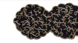 Napperon perlé Chargeur rond fait à la main pour salle à manger de luxe et décor de vacances Pièce unique perlé à la main, napperon, pendaison de crémaillère - Product Image 6