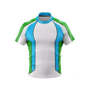 Maillots de rugby personnalisés en polyester de haute qualité pour hommes, avec service de conception gratuit et shorts de sport pour adultes inclus - Product Image 4