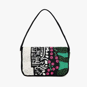 Bolso de hombro con cuentas multicolor de moda para mujer diseñado con calidad superior y estilo elegante - Product Image 1