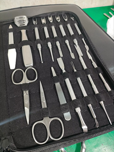 Vente flash : Kit de pédicure et manucure 21 pièces en acier inoxydable, étui noir, haute qualité, prix de gros bas - Product Image 3