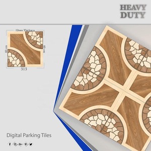 Abordable 400x400mm Porcelaine antidérapante Heavy Duty Parking Rustique Céramique Numérique Antidérapant Carrelage de sol Vitrifié 40x40cm - Product Image 1
