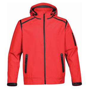 Veste coupe-vent softshell imperméable de haute qualité avec capuche Vêtements de sport zippés d'extérieur Logo personnalisé OEM Vente en gros - Product Image 1