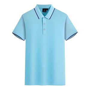 เสื้อโปโลผ้าฝ้ายออร์แกนิกของผู้ชายสำหรับ100% เสื้อโปโลผ้านิ่มปักโลโก้แบบกำหนดเองระบายอากาศได้ป้องกันรอยยับ - Product Image 6