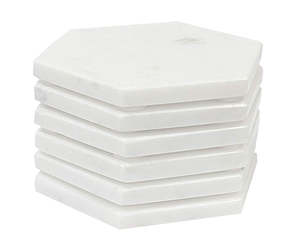 Handmade Wholesale Decorative Natural <b>White</b> black Marble <b>coasters</b> <b>white</b> <b>coaster</b> and black <b>white</b> <b>coaster</b> <b>coasters</b> - Product Image 5