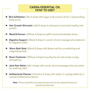 Aceite Esencial de Cassia 100% Puro de Grado Cosmético, Hidratante con Frankincienso, Ylang-Ylang, Pino y Árbol de Té - Product Image 2