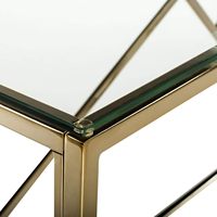 Meja konsol kaca terlaris unik, desain baru furnitur Interior modis gaya unik untuk ruang tamu Modern