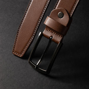 Ceinture personnalisable en cuir véritable 100% de qualité supérieure pour hommes, style décontracté, avec boucle en alliage élégante Mélange parfait de qualité et d'élégance - Product Image 5