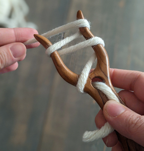 Mango madera Lucet tejer tenedor moderno madera Lucet tejer tenedor mejor calidad precio barato - Product Image 5