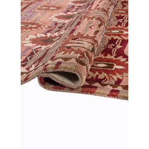 พรมขนสัตว์ทอมือ Mythos สีเบจและสีน้ำตาล รุ่น Tac-7082(Md) ลายเรขาคณิต สำหรับบ้าน ห้องนั่งเล่น ทางเดิน รูปทรงสี่เหลี่ยมผืนผ้า พรมจาอิปุร์ สหรัฐอเมริกา - Product Image 2