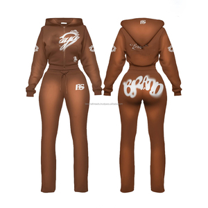 Classic 2-Piece Women's Zipper Long-sleeved Yoga <b>Jacket</b> & Flared Pants Set Nude Feeling Gym Fitness <b>Workout</b> Stretch Sports Set - Product Image 6