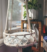 100% fait à la main en macramé Boho meubles pour animaux de compagnie personnalisé chat hamac lit suspendu en macramé cintre élégant bohème chat lit