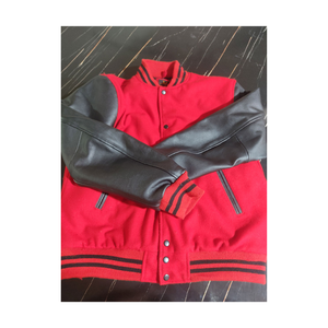 Chaqueta Varsity Moderna y Elegante para Hombre, Diseño Premium, Cuello Alto de Lona, Logotipo Frontal Personalizable, Chaqueta de Invierno OEM - Product Image 1
