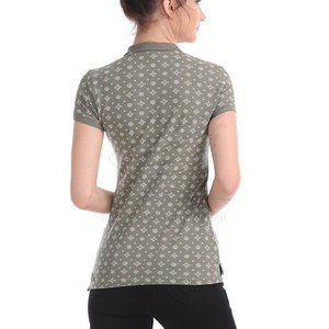 Camiseta Polo para Mujer, Top Ventas, con Logotipo Personalizado, Cuello Redondo, Manga Corta - Product Image 3