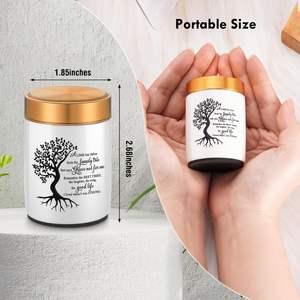 โกศขนาดเล็กสำหรับขี้เถ้าของมนุษย์ของที่ระลึกสำหรับใส่เถ้ากระดูกของที่ทำจากเถ้ากระดูกของสิ่งมีชีวิตสีขาว - Product Image 6