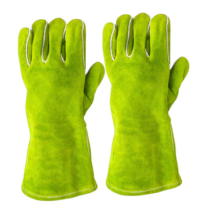 Mejores ventas guantes de trabajo de soldadura de cuero Partido de vaca de calidad superior precio al por mayor guantes de trabajo de soldador resistentes al calor - Product Image 1