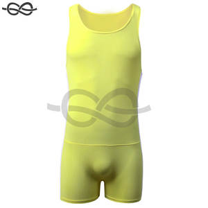 Sous-vêtements pour hommes Justaucorps de sport Short de lutte Combinaison de fitness pour une utilisation active et un confort d'entraînement - Product Image 5
