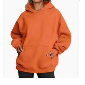 Sudadera con capucha informal para mujer, Sudadera con capucha de lana de algodón 100%, sudadera deportiva transpirable, sudadera con logotipo frontal para mujer - Product Image 1