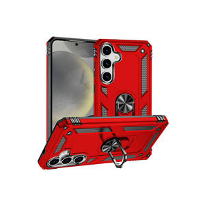 Funda de silicona suave Netzy para Samsung Galaxy S24 Plus - Serie Vega, cubierta trasera aislante - Roja - Product Image 1
