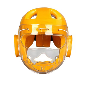 Advanced Shock Taekwondo Head Guard Padded Head Guard Featuring Adjustable Chin Strap For Karate Taekwondo <b>Boxing</b> Head Guard - Product Image 1