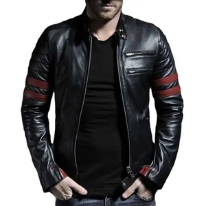Blouson universitaire d'hiver pour homme en gros, broderie personnalisée, patchs en chenille, streetwear long, en toile et cuir PU, col montant - Product Image 4