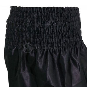 Shorts de boxe thaïlandaise pour hommes de haute qualité 100% polyester, séchage rapide, respirant, personnalisable, vêtements d'entraînement - Product Image 5