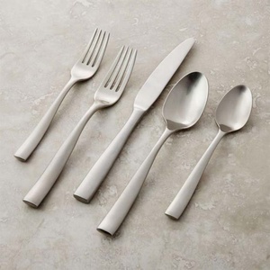 Juego de cubiertos reutilizables con Logo de lujo, utensilios de cocina, cuchara, tenedor y cuchillo, mango de revestimiento láser de diseñador - Product Image 3