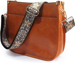 Bolsos de Hombro Cruzados de Cuero Genuino Ecológico para Hombre, Ligeros, con Decoración de Cadenas y Cierre de Cremallera, 20-35L - Product Image 3