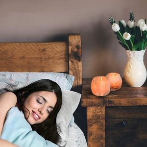 Porte-bougie en pierre de sel de l'Himalaya artisanal, couleur naturelle, matériau organique, toucher réel, vente en gros - Product Image 6