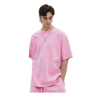 Streetwear Vintage Washed Pour Hommes Pas Cher Vente en Gros Surdimensionné Épais Coton Homme Acide Lavé Pour Les Hommes T-shirt pour hommes - Product Image 1