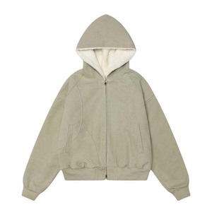 Alta calidad personalizado propio logotipo Boxy Plain Hoodie Pullover impresión Over Size Hoodie hecho por Hanger Impex - Product Image 3