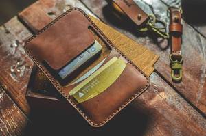 Classique logo personnalisé cadeau en cuir véritable porte-cartes portefeuille mince entreprise banque ID porte-carte de crédit pour les femmes LCH-0004 - Product Image 2