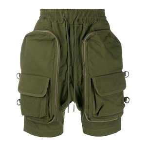 Nouveau design 2025 hommes 100% coton kaki deux côtés Cargo soufflets poches Shorts taille haute Cargo Shorts hommes shorts service oem - Product Image 1