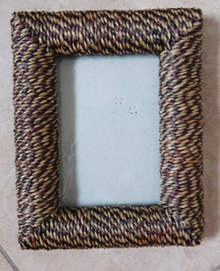 Cadre photo en jonc de mer naturel tissé fabriqué au Vietnam matériau écologique utilisé pour la décoration de la maison cadres photo en gros - Product Image 1