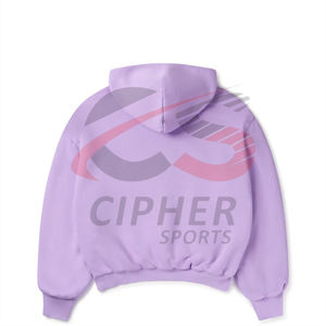 Basics Loose Sudadera con capucha-Tela de mezcla de algodón Diseño unisex para parejas Perfecto para trajes Casuales - Product Image 4