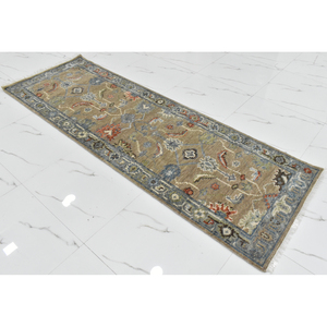 Ensemble de tapis Oushak à motif floral moderne bohème Tapis confortable en laine fine Support en latex Décoration de sol élégante Ensembles de tapis - Product Image 5