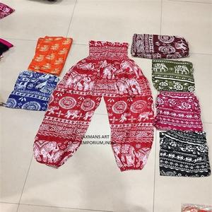 Rayon Printed Fashion Pajamas Wholesale <b>Elephant</b> Printed Rayon Pajamas From India Fashion Summer Pajamas Rayon <b>Pants</b> From India - Product Image 1