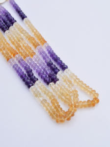 ลูกปัดพลอยธรรมชาติหลากหลายชนิดจากบราซิล ทรงเหลี่ยม 1 เส้น สำหรับทำเครื่องประดับชั้นดี - Product Image 6