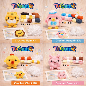 TOFOAM OEM Kit DIY de <span class=keywords><strong>Ganchillo</strong></span> para Llavero de Muñeca Pequeñ<span class=keywords><strong>a</strong></span> Estilo Animal Adorable, Ecológico y de Gran Venta, con Diseños de Pasos por Pasos - Product Image 3