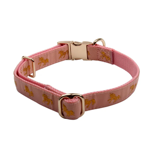 Collar de perro con hebilla dorada de lujo, suministro para mascotas de la mejor calidad Hecho de nylon y poliéster, cintas decoradas con patrón de impresión - Product Image 3