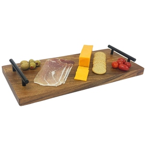 Grand plateau de service rectangulaire en bois décor élégant et durable pour la maison bureau fête de mariage et restaurant style moderne - Product Image 3